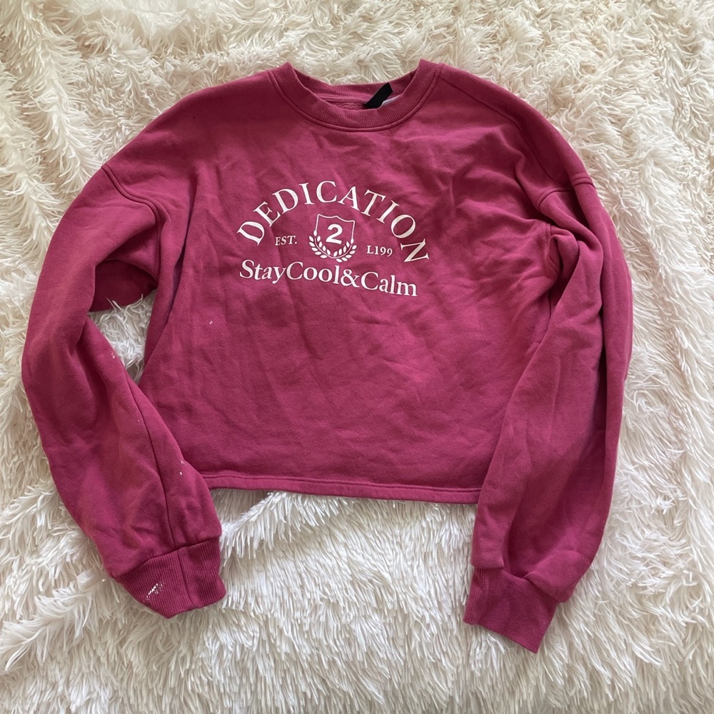 h&m cropped sweatshirt, size S